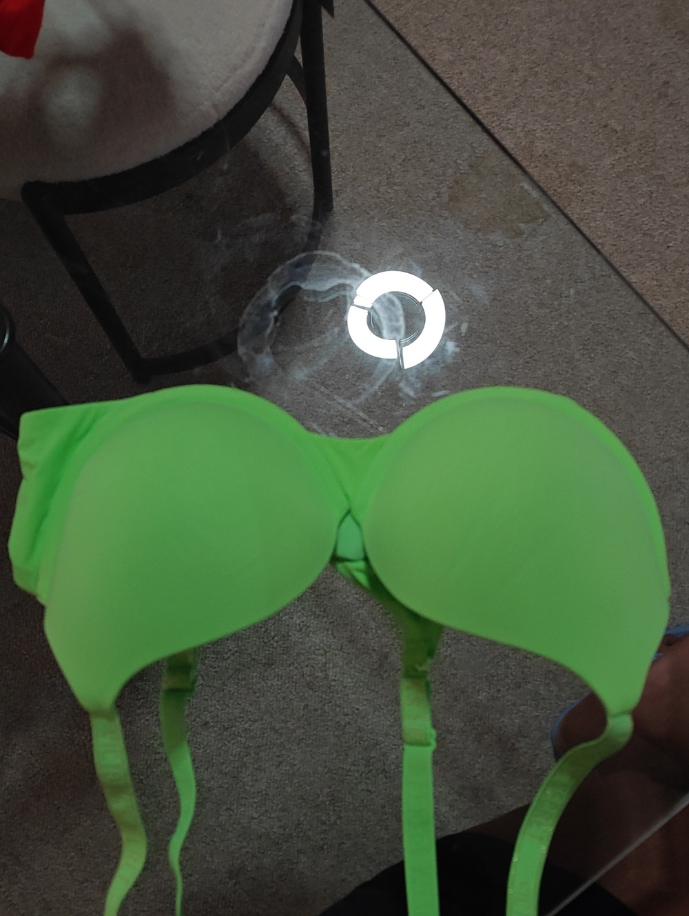 Neon Green Victoria's Secret Bra